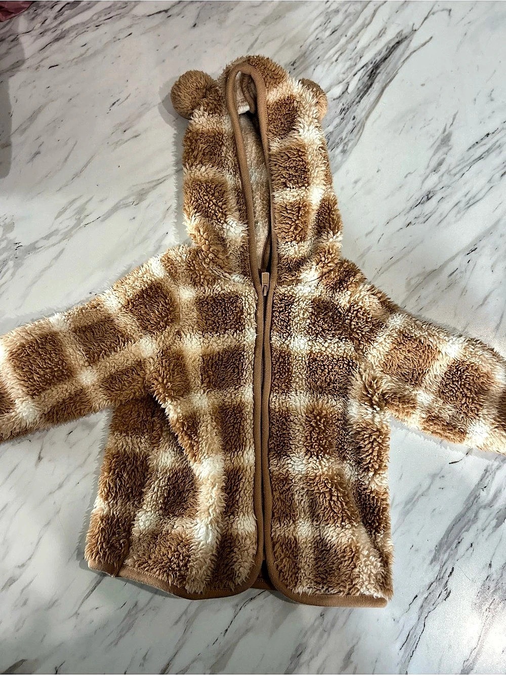 18M Cat & Jack Baby Plaid Hooded Jacket